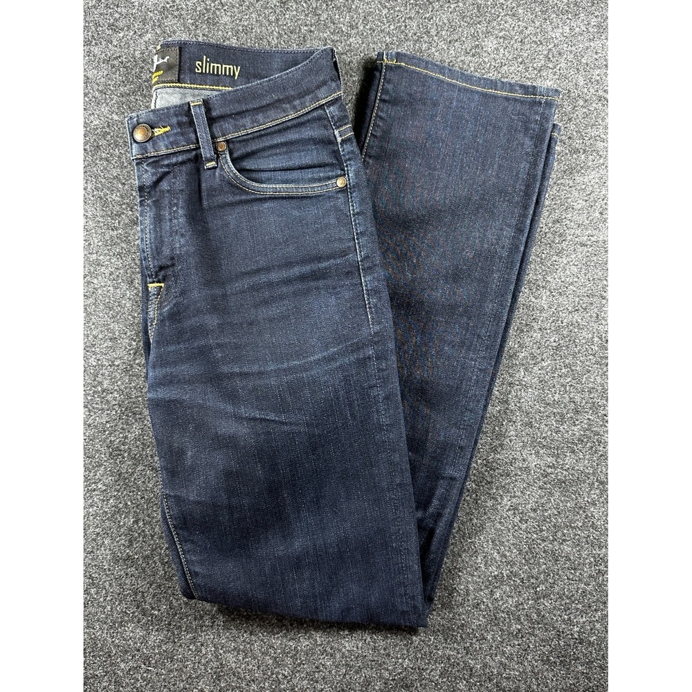 7 For All Mankind Slimmy Jeans Women 29 Dark Wash Slim Straight Leg Streetwear